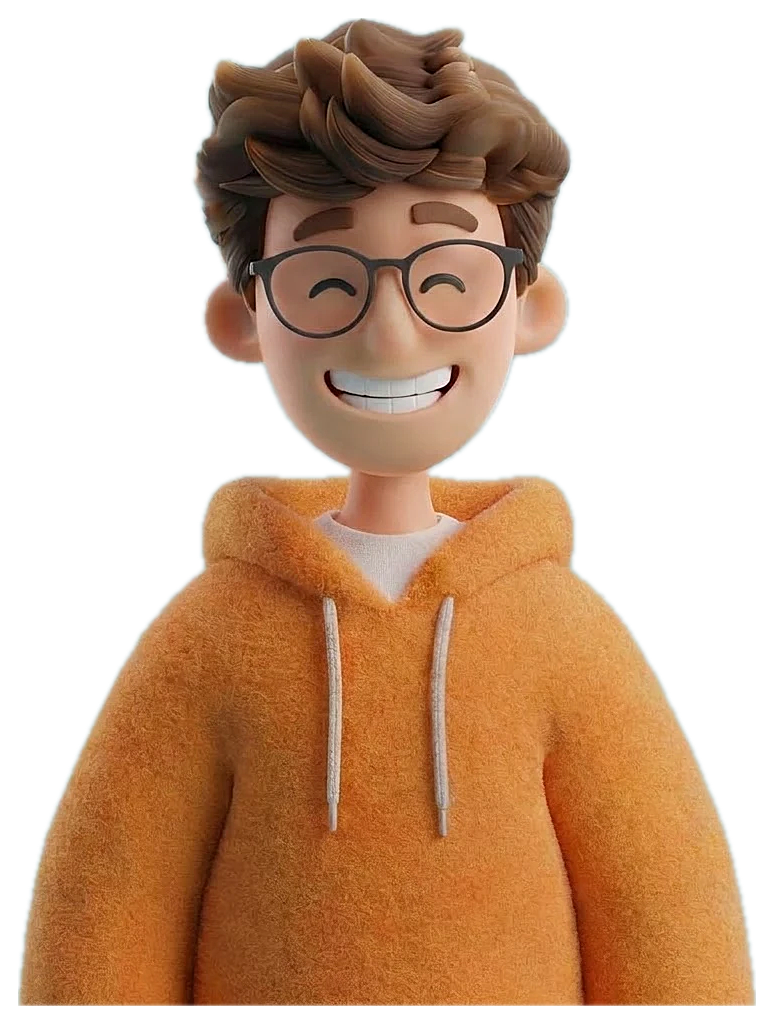 Samkit's mascot laughing
